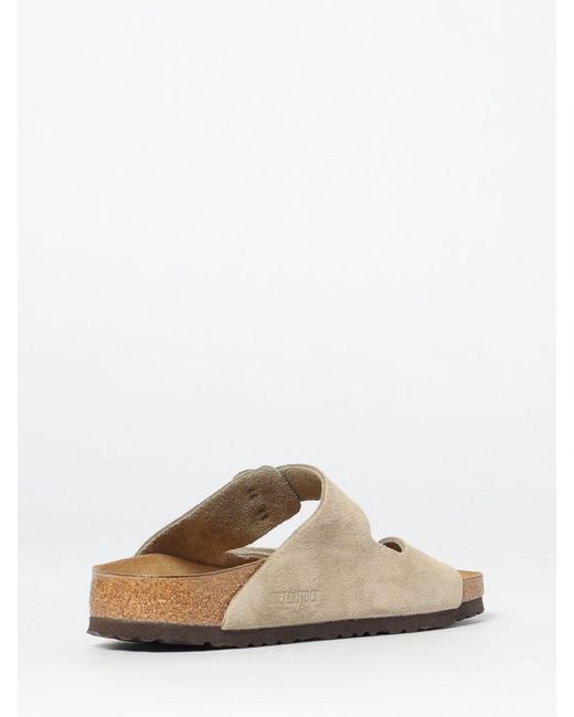 Birkenstock White Arizona Suede Sandal for men