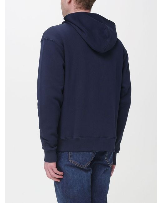 KENZO Blue Cotton Hoodie for men