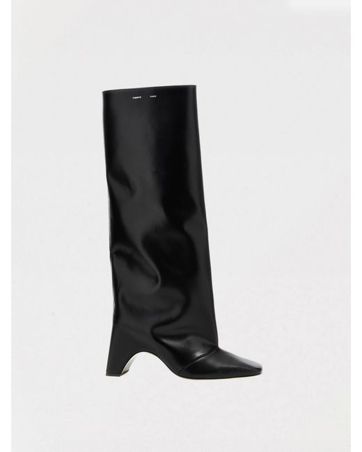 Coperni Black Bridge Leather Boot
