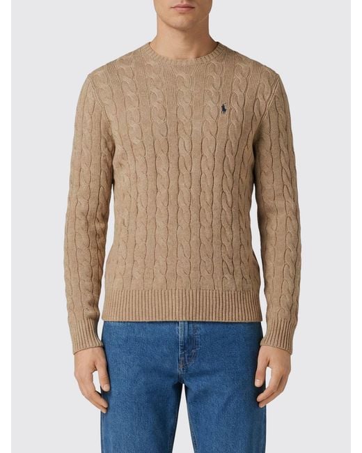 Polo Ralph Lauren Blue Cotton Tricot Crewneck Pullover for men