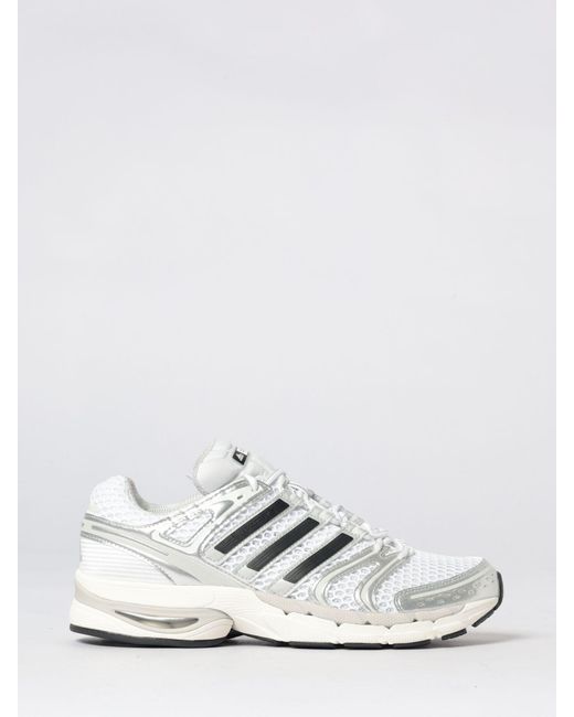Adidas Originals White Adistar Control 5 Laminated Mesh And Rubber Sneakers for men