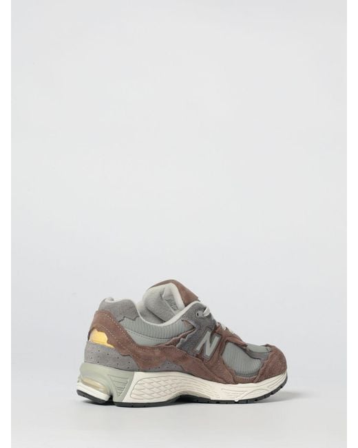 New Balance White 2002R Suede And Mesh Sneakers for men
