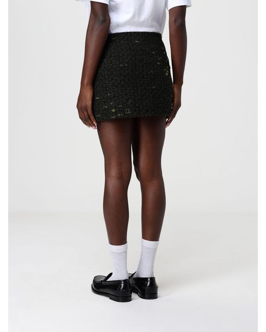 Gucci Black Wool Blend Mini Skirt