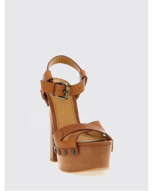 DSquared² Brown Leather Sandal