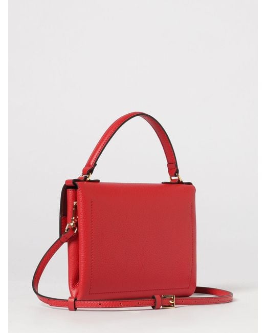 Coccinelle Red Arlettis Mini Grained Leather Bag