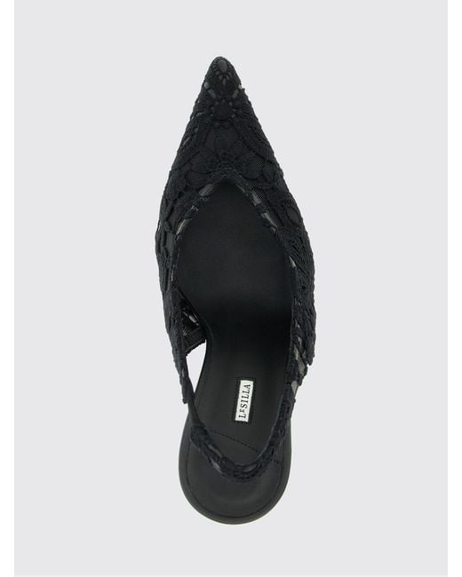 Le Silla Black Chantilly Slingback