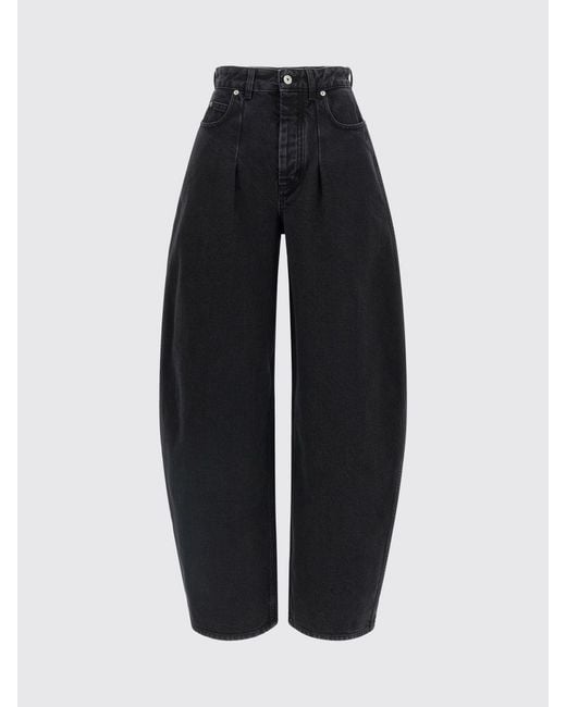 Jacquemus Black Baggy Cotton Denim Jeans
