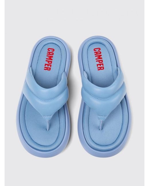 Camper Blue Flat Sandals
