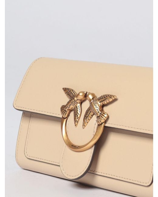 Pinko Natural Love Bag Simply Leather Wallet Bag