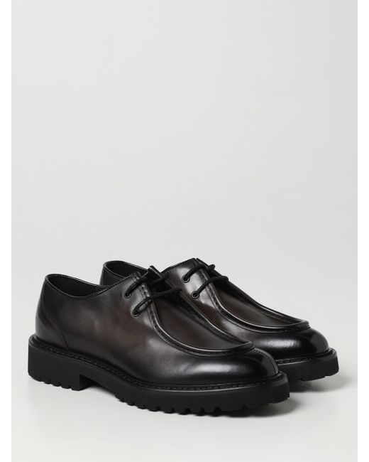 Zapatos brogue con cordones Doucals de Cuero de color Negro para hombre Hombre Zapatos de Zapatos con cordones de Zapatos brogue 