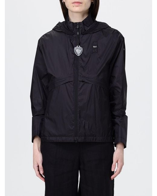 Blauer Blue Polyester Hooded Jacket for men