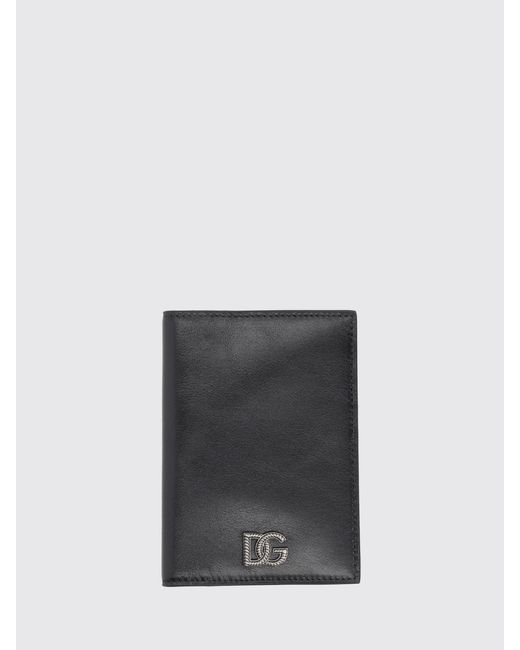 Dolce & Gabbana White Dolce &Amp Gabbana Dg Leather Passport Holder for men