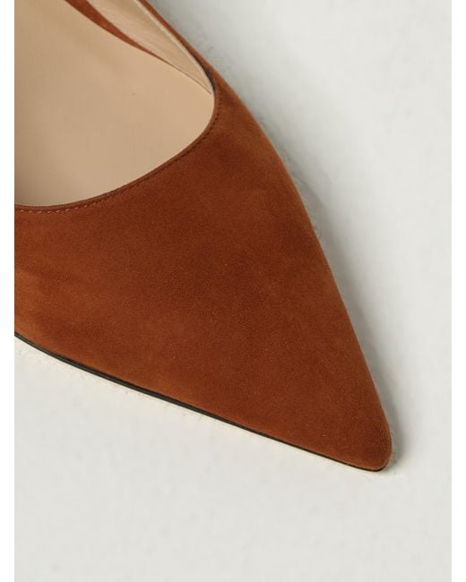 Stuart Weitzman Brown 50Mm Pointed-Toe Slingback Pumps