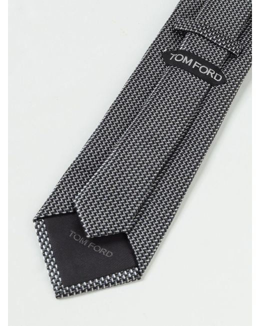 Corbata Tom Ford de hombre de color Gray