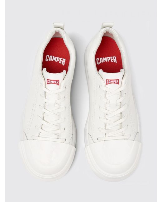 Camper White Junction Runner Leather Sneakers for men