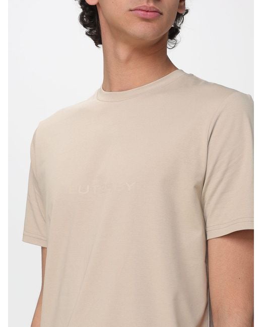 Peuterey Natural Cotton Blend T-Shirt With Logo for men