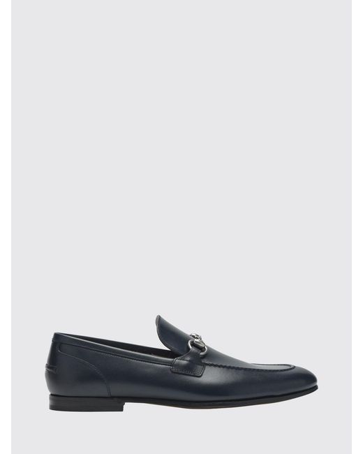 Gucci White Jordaan Leather Loafers for men