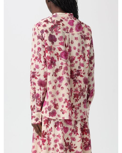 Isabel Marant Pink Stretch Silk Shirt