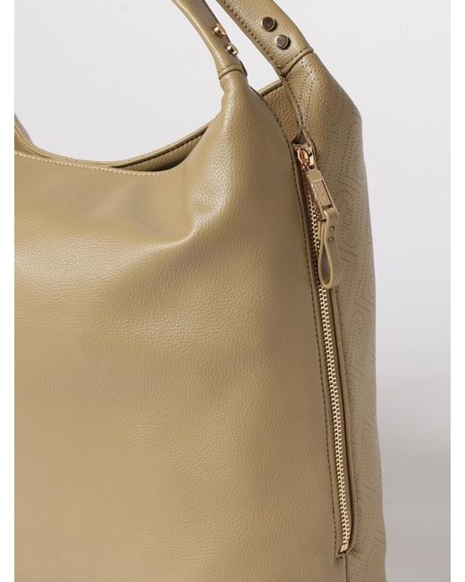 Liu Jo Natural Kaliska Faux Leather Bag With Perforated Monogram
