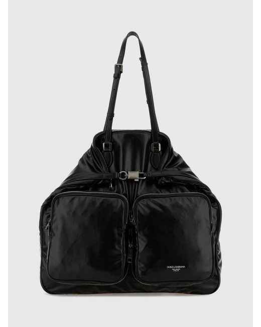 Dolce & Gabbana Black Dolce &Amp Gabbana Leather Shopping Bag for men