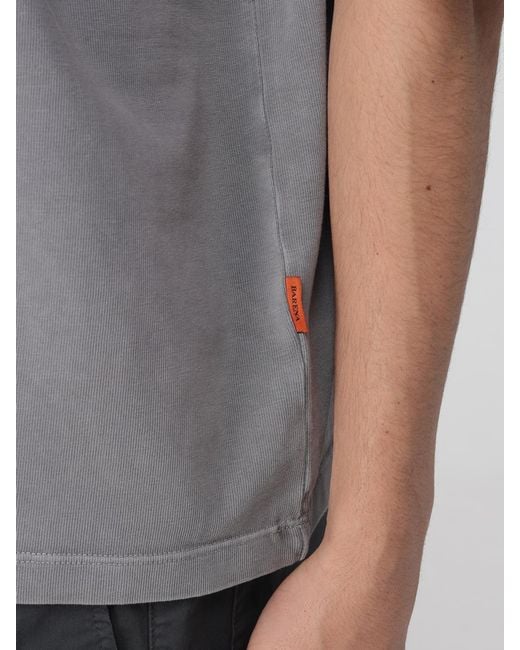 Barena Gray Cotton Polo Shirt for men