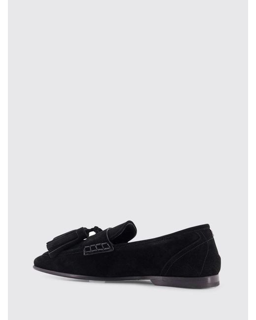 Dolce & Gabbana White Dolce &Amp Gabbana Suede Loafers With Tassels for men