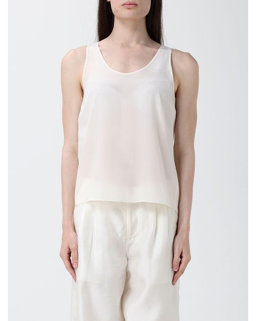Pinko White Silk Top