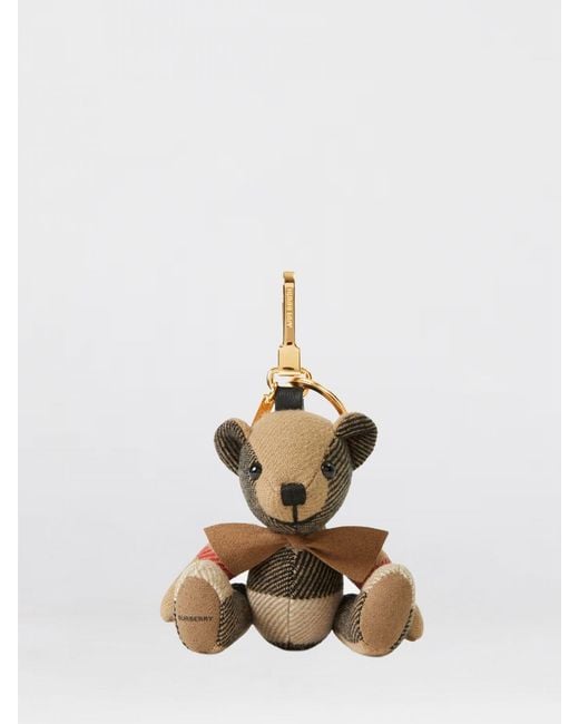 Burberry Natural Thomas Cashmere Keychain