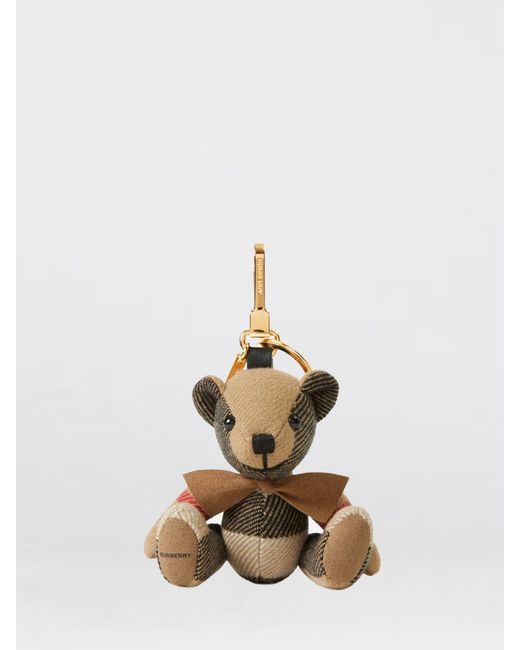 Burberry Natural Thomas Cashmere Keychain