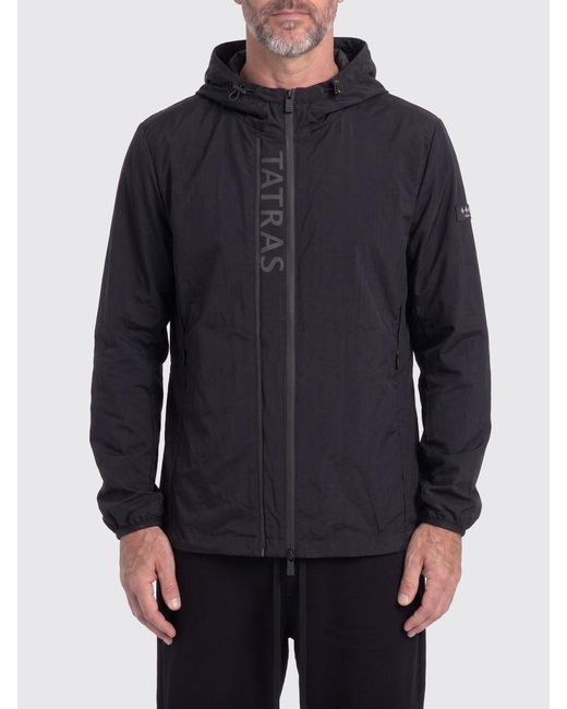 Tatras Blue Nylon Hooded Windbreaker Jacket for men