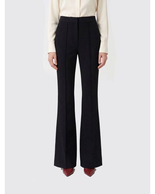 Jil Sander Black Wool Flared Trousers