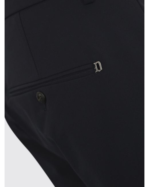 Dondup Blue Cotton Chino Pants for men