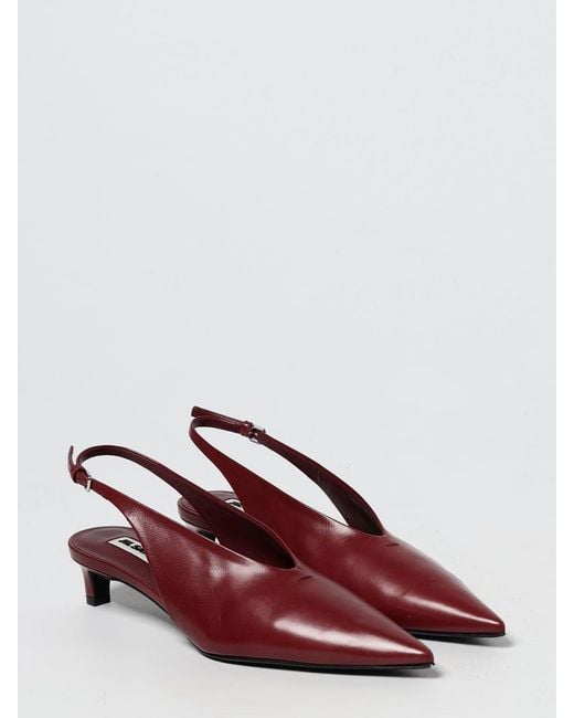 Jil Sander Red Shoes