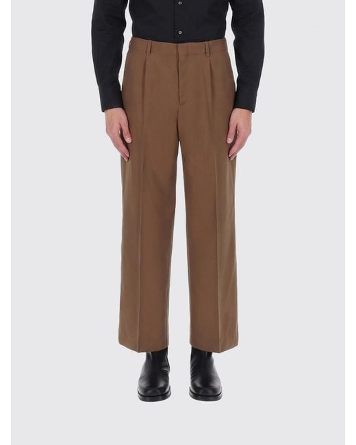 Our Legacy Brown Wool Straight Trousers for men