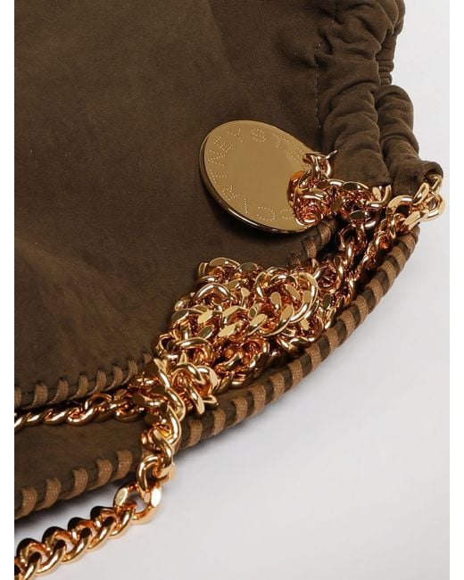 Stella McCartney Brown Falabella Faux Suede Tote Bag