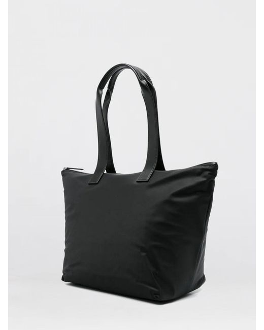 Emporio Armani Black Medium Recycled Nylon Shopping Bag for men