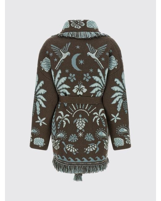 Alanui Gray Wool Blend Robe Cardigan Echoes Of The Island