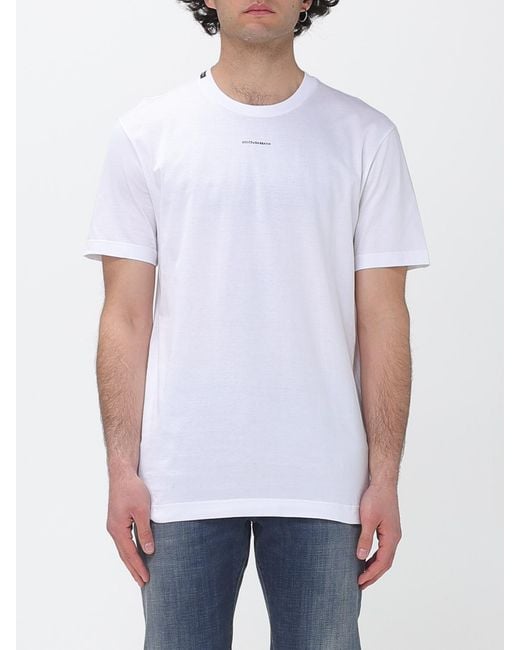 Dolce & Gabbana White Dolce &Amp Gabbana Cotton T-Shirt With Logo for men