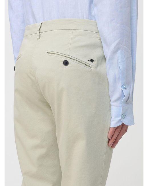 Mason's White Cotton And Wool Blend Chino Trousers for men