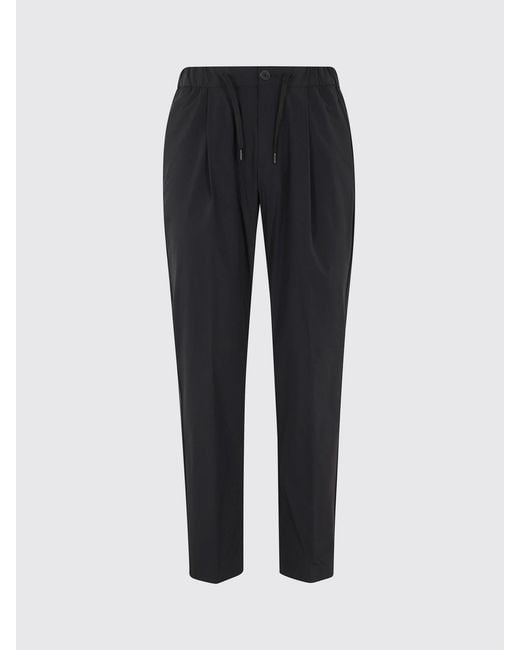 Herno Blue Gabardine Drawstring Trousers for men