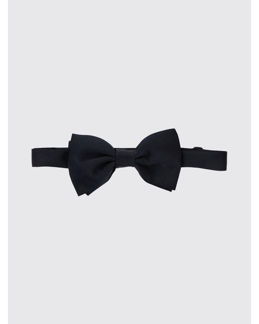 Tagliatore Blue Cotton Ceremony Bow Tie With Adjustable Strap for men