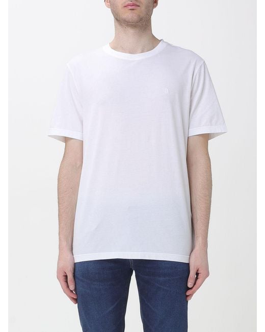 Dondup White Basic Cotton T-Shirt for men