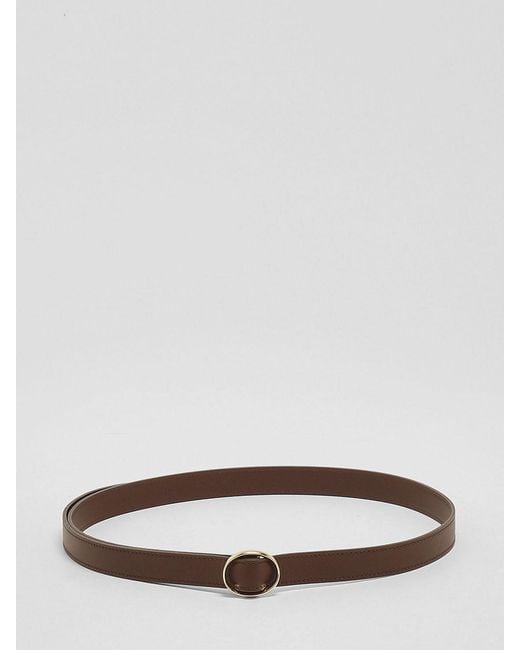 Orciani White Zanzibar Smooth Cowhide Leather Belt