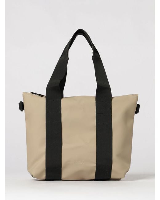 Rains Black Micro Tote Bag