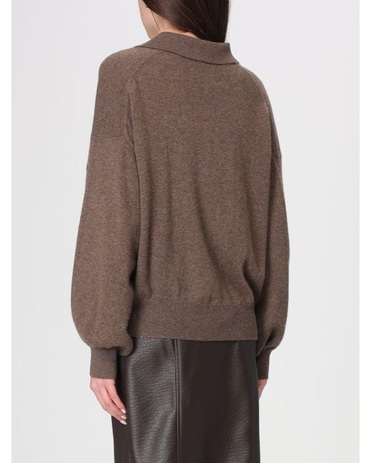 Lisa Yang Brown Knitted Polo Shirt
