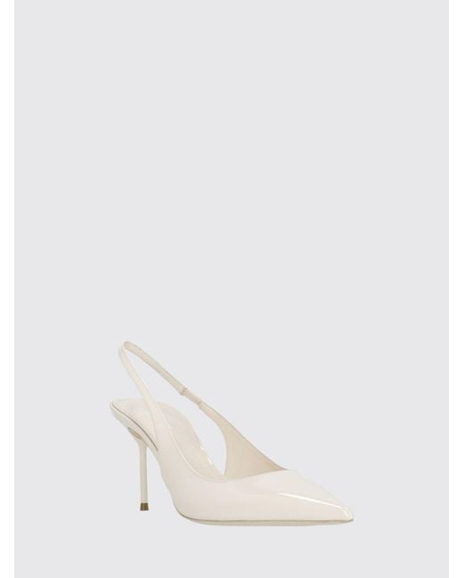 Paris Texas Natural Lidia Patent Leather Slingback Pumps