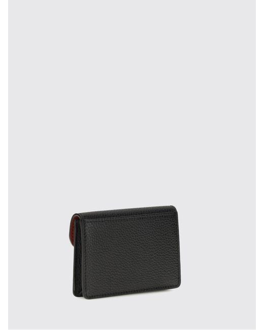Ferragamo White Gancini Hammered Leather Wallet With Keychain