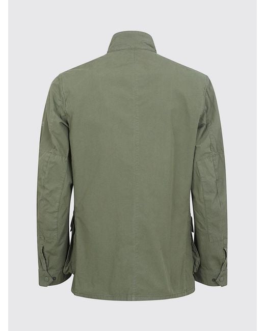 Barbour Green Cotton Parka for men