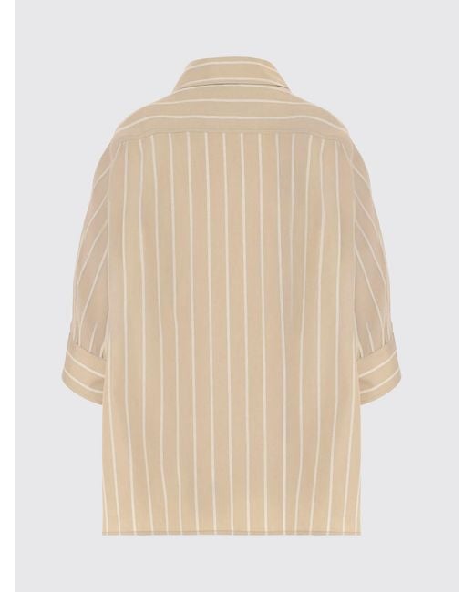 Jil Sander Natural Striped Cotton Shirt