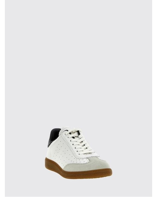 Isabel Marant White Bryce Leather Sneakers